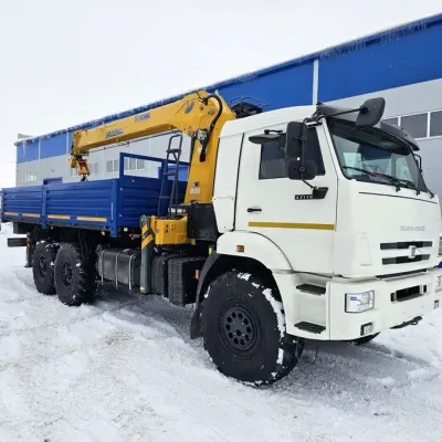 Бортовой КАМАЗ 43118 с КМУ XCMG SQS 250-5 (дв. Cummins, сп/место)