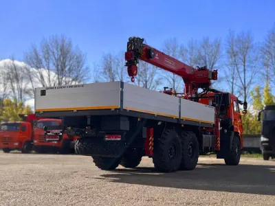 Бортовой КАМАЗ 43118 с КМУ HORYONG HRS206 (дв. КАМАЗ, сп/место)