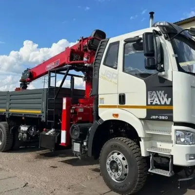 Бортовой FAW CA3310 с КМУ HORYONG HRS217