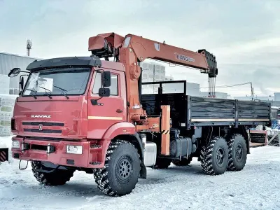 Бортовой КАМАЗ 43118 с КМУ HANGIL HGC987 (дв. Cummins, без сп/места)