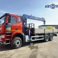 Бортовой FAW J6P 6*6 с КМУ DONGYANG SS1956 ACE — фото с Авито