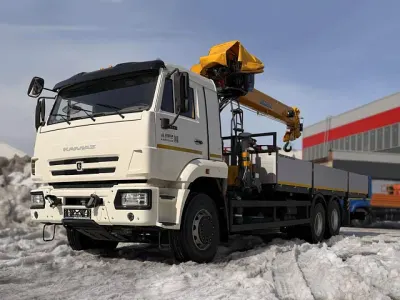Бортовой КАМАЗ 43118 с КМУ XCMG SQS 250-5 (дв. Cummins, без сп/места)