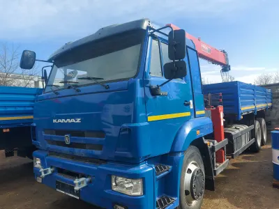 Бортовой КАМАЗ 65117 с КМУ HORYONG HRS206