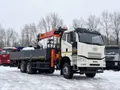 Бортовой FAW CA3250 6×4 с краном-манипулятором HANGIL HGC976 — фото 1