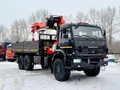 Бортовой КАМАЗ 43118 6×6 с КМУ KANGLIM KS1256G (двигатель Cummins, спальное место) — фото 1