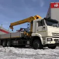 Бортовой КАМАЗ 43118 6×6 с КМУ XCMG SQS250-5 (спальное место) — фото с Авито