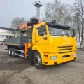 Бортовой КАМАЗ 65115 (6×4) с КМУ HANGIL HGC756 (без спального места) — фото с Авито