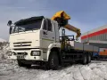 Бортовой КАМАЗ 43118 6×6 с КМУ XCMG SQS250-5 (двигатель Cummins, без спального места) — фото