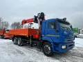 Бортовой КАМАЗ-65115 6×4 с КМУ KANGLIM KS2057H (спальное место) — фото