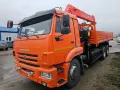 Бортовой КАМАЗ-65115 6×4 с КМУ KANGLIM KS2057H (спальное место) — фото