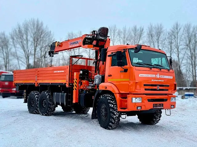 Бортовой КАМАЗ-43118 6×6 с КМУ HANGIL HGC976 (двигатель КАМАЗ) — фото 1