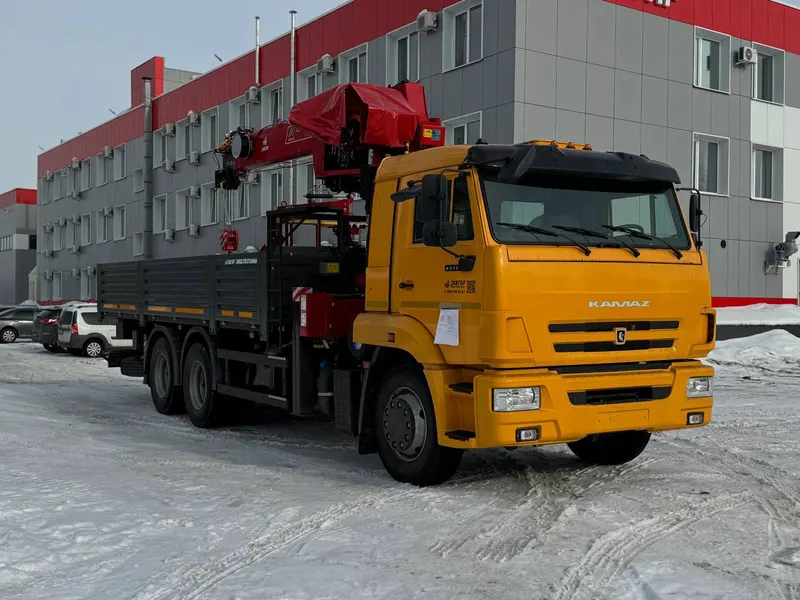 Бортовой КАМАЗ 65115 с КМУ HORYONG HRS216 (без спального места) — фото 1