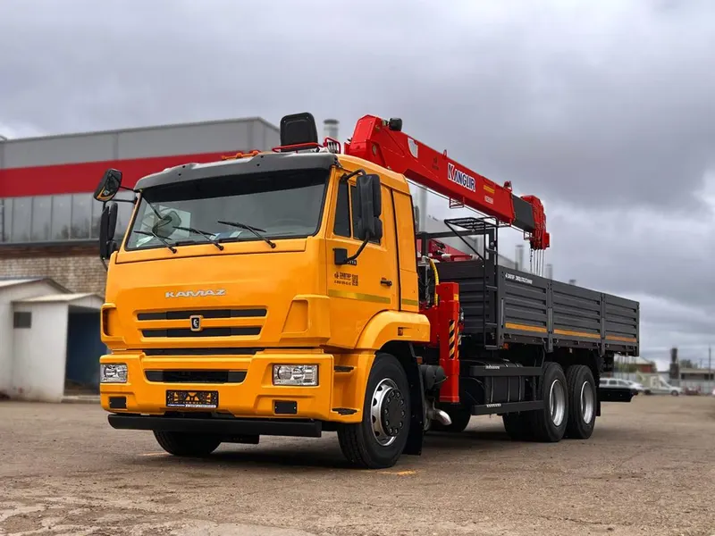 Бортовой КАМАЗ 65115 с КМУ KANGLIR KS2056H (сп/место)