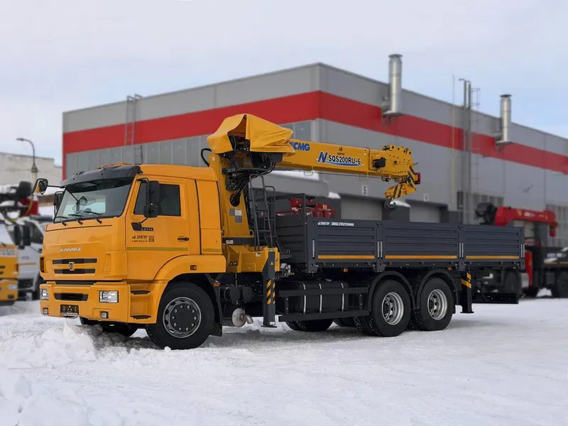Бортовой КАМАЗ 65115 с КМУ XCMG SQS 200-6 (сп/место)
