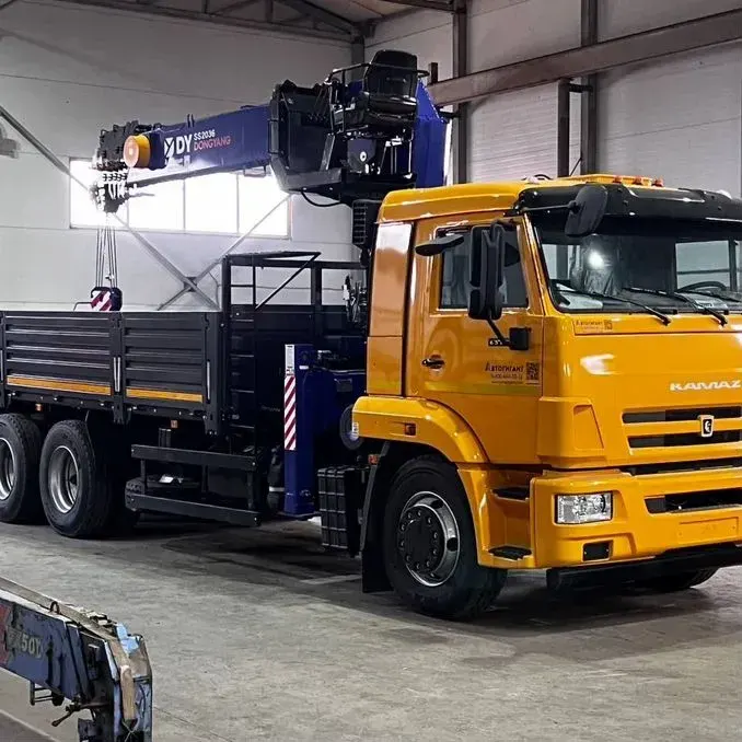 Бортовой КАМАЗ 65115 (6×4) с КМУ DongYang SS2036 (без спального места) — фото с Авито