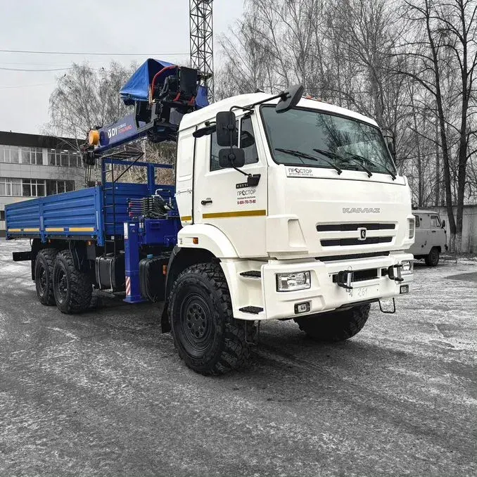 Бортовой КАМАЗ 43118 с КМУ DONGYANG SS1956 ACE (дв. Cummins, сп/место) — фото с Авито